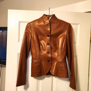 Ralph Lauren lamb leather blazer